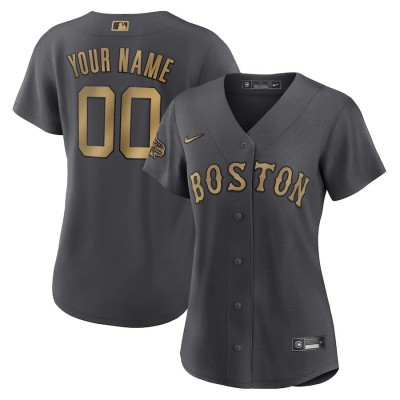 Boston Red Sox Custom Men's Nike Charcoal 2022 MLB AllStar Game Replica Jersey